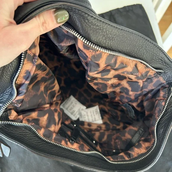 B. Makowsky Black Leather Bag - never used - Picture 6 of 9